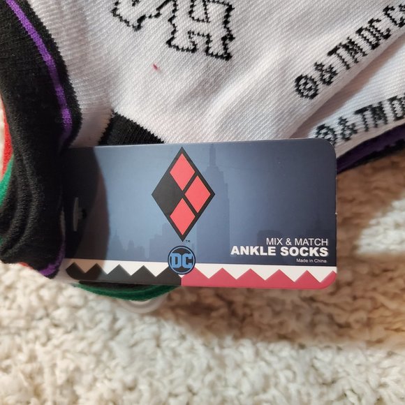 DC Comics Socks Harley Quinn 6 Pair Wonderwoman - Picture 10 of 15